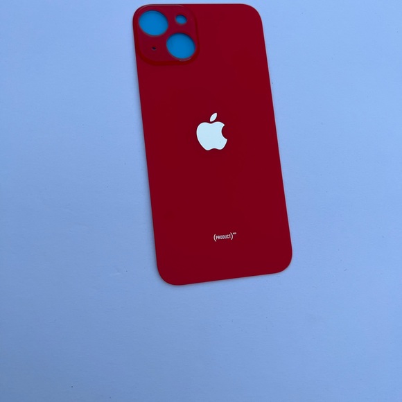 iPhone 14 Replacement BIG HOLE Red Back Glass - Picture 2 of 3
